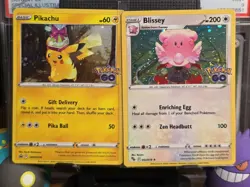 Pikachu SWSH234 & Blissey 052/078 Pokemon Go Promo Cards / Pack Fresh - Image 1