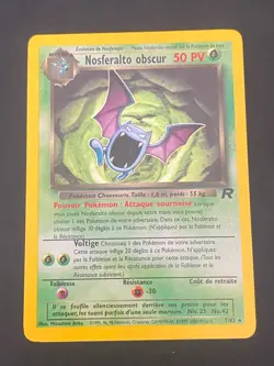 CARTE POKEMON NOSFERALTO OBSCUR 7/82 FR HOLO WIZARDS TEAM ROCKET - TBE/EXC - Image 1