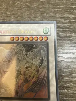 Yugioh Stardust Dragon Ghost Rare TDGS-EN040 The Duelist Genesis 1st Edition E - Image 3