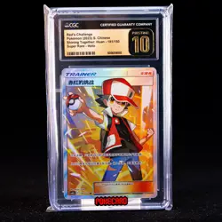 Red’s Challerge SR CSM2cC-181/150 Pokemon Card Chinese CGC P10 #1 - Image 1