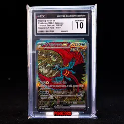 Roaring Moon EX SAR SV8a-218/187 Pokemon Card Japanese CGC 10 #1 - Image 1