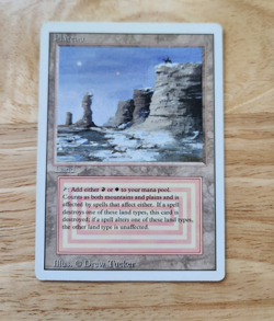 MTG Plateau Revised Edition - Dual Land - Lightly Played LP - Vintage 1994 - Image 1