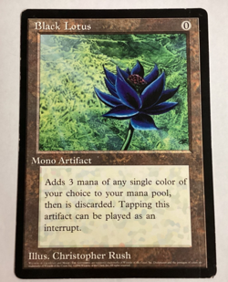 MTG 1996 BLACK LOTUS Oversized/Jumbo Promo Card Damaged (BIN) Graded Power - Image 1