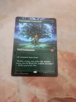 Concordant Crossroads Borderless Foil Double Masters 2022 MTG NM - Image 1
