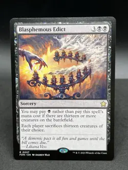Blasphemous Edict (Regular, #57, NM) Foundations (FDN) MTG - Image 1