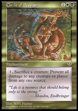 Circle of Despair - Medium Play MTG Mirage - Image 1