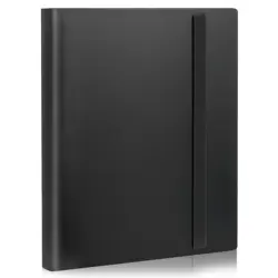 Card Binder 9 Pocket 20 Pages 360 Card Capacity Sports MTG TCG Baseball Black - Image 1