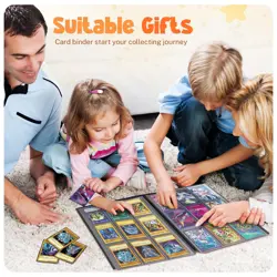 Card Binder 9 Pocket 20 Pages 360 Card Capacity Sports MTG TCG Baseball Black - Image 2