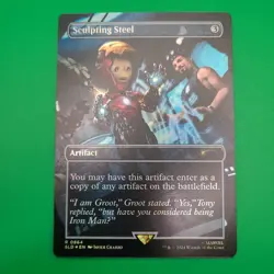 Sculpting Steel | (864) | NM FOIL | Secret Lair x MARVEL Iron man MTG - Image 1