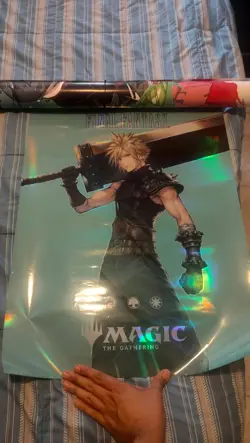 MTG FF Magic the Gathering x Final Fantasy Cloud poster and Sephirot bag - Image 1