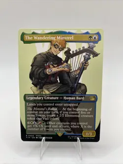 x1 The Wandering Minstrel FIN Final Fantasy MTG 403 FULL ART BORDERLESS RARE 1x - Image 1