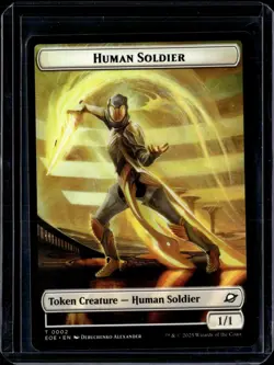 Human Soldier 2 / Lander 4 - Token - EOE - NM - MTG Magic the Gathering - Image 1