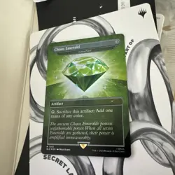Chaos Emerald (Lotus Petal) Green 7031 Sonic MTG Secret Lair NM - Image 1