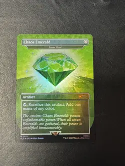 Chaos Emerald (Lotus Petal) Green 7031 Sonic MTG Secret Lair NM - Image 1