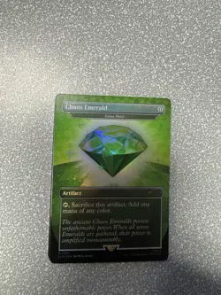 Chaos Emerald (Lotus Petal) Green 7031 Sonic MTG Secret Lair NM - Image 2