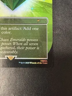 Chaos Emerald (Lotus Petal) Green 7031 Sonic MTG Secret Lair NM - Image 5