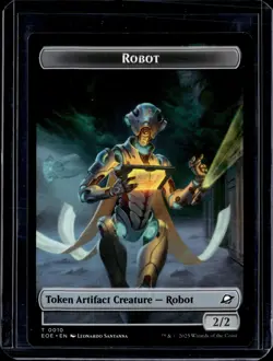 Robot 10 / Lander 4 - Token - EOE - NM - MTG Magic the Gathering - Image 1