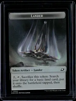 Robot 10 / Lander 4 - Foil - Token - EOE - NM - MTG Magic the Gathering - Image 2