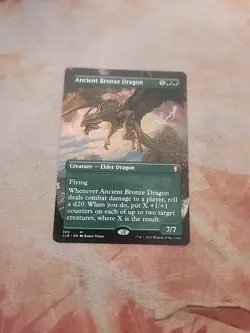 Ancient Bronze Dragon Borderless Commander Legends Battle For Baldur's Gate MTG - Image 1