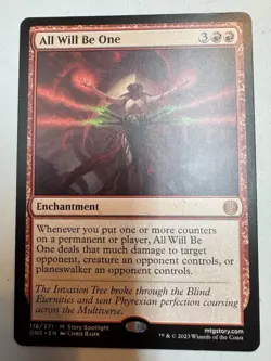 1x All Will Be One 118 / 271 Red Enchantment, Magic MTG NM - Image 1
