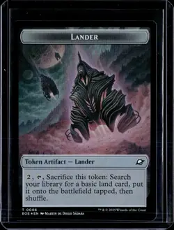 Drone 3 / Lander 6 - Foil - Token - EOE - NM - MTG Magic the Gathering - Image 2
