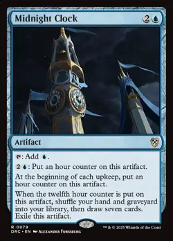 Midnight Clock - Commander: Aetherdrift (DRC)- MTG Rare English Non Foil - Image 1