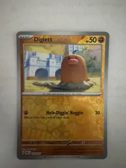 Diglett 103/197 Reverse Holo Pokemon Obsidian Flames - NM/M - Image 1
