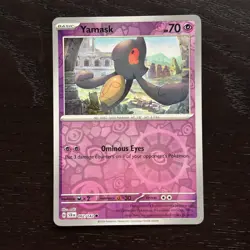 Yanmask 062/142 Pokemon Stellar Crown Scarlet & Violet Reverse Holo Common NM - Image 1