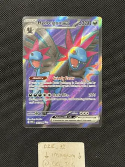 Pokemon White Flare - Hydreigon Ex - 161/086 - Full Art Rare - M/NM - Image 1