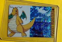 DRAGONITE Pokemon Pocket Monsters Japanese Vending Prism Sticker NM Foil Rare - Image 1