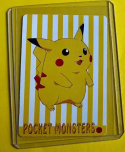 DRAGONITE Pokemon Pocket Monsters Japanese Vending Prism Sticker NM Foil Rare - Image 2