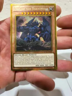 MVPC-EN001 Obelisk The Tormentor Gold Rare Limited Edition Yugioh Card - Image 1