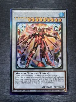 YuGiOh! Crystron Phoenix RA04 - Error Misprint Name Shift 1st Edition Near Mint - Image 2