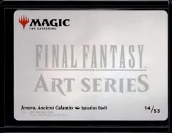 Jenova, Ancient Calamity - 14 - Gold Signature - Art Card - FIN - NM - MTG - Image 2