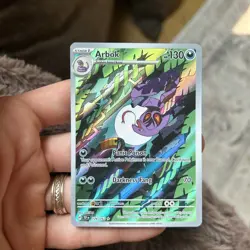 Pokemon Arbok Holo Illustration Card 176/162 Temporal Forces Rare (NM Condition) - Image 1