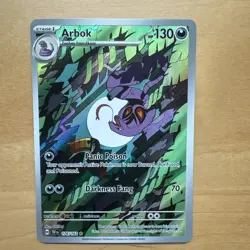 Pokemon Arbok Holo Illustration Card 176/162 Temporal Forces Rare (NM Condition) - Image 1