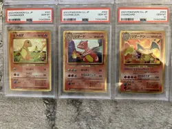 PSA 10 Charmander Charmeleon Charizard Set 003/032 CLL Pokemon Card Classic JP - Image 1
