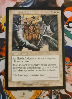 Harsh Judgment Invasion Nm Magic the Gathering Mtg Card Karte 2000 OG - Image 1