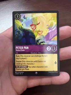 Disney Lorcana: Ursula's Return Peter Pan Shadow Finder Card 54/204 SR Non-Foil - Image 1
