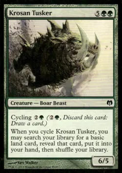 Krosan Tusker Duel Decks MTG Magic the Gathering card - Image 1