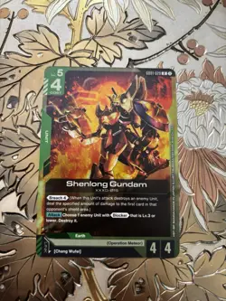 Gundam Card Game Singles GD01-029 R Shenlong Gundam New Type Rising - Image 1