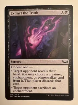 Extract the Truth Streets of New Capenna 78/281 MTG Magic The Gathering SNC - Image 1