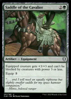 Saddle of the Cavalier 251/361 Baldur's Gate MTG Magic the Gathering card - Image 1