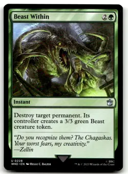 MTG Universes Beyond: Doctor Who #228 Beast Within NM - Image 1