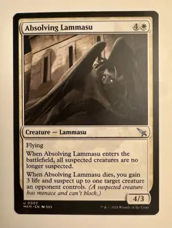 x1 Absolving Lammasu MKM MTG 2 UNCOMMON - Image 1