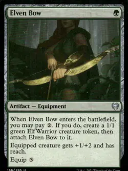 Elven Bow 166/285 Kaldheim MTG Magic the Gathering card - Image 1