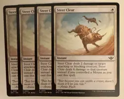 x4 Steer Clear OTJ MTG 31 COMMON Playset 4x - Image 1