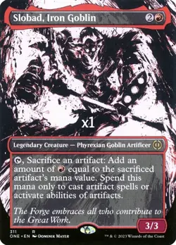 MTG Showcase Phyrexia: All Will Be One ONE Slobad, Iron Golem MINT - Image 1