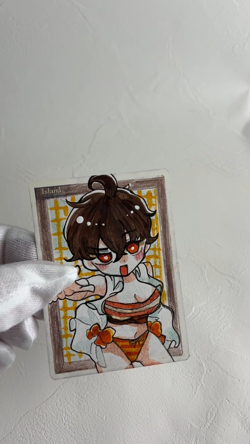 Hand Painted Altered MTG Card,Island, Anime Girl,waifu [Excellent] FromJapan - Image 2