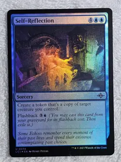 MTG Self-Reflection FOIL - The Lost Caverns of Ixalan #74 Magic Card Uncommon NM - Image 1
